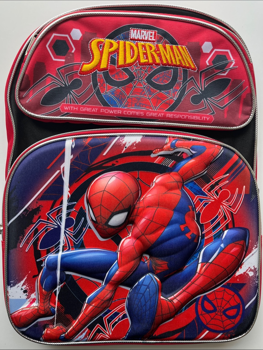 Marvel Spider-Man Red & Blue Kids School Backpack